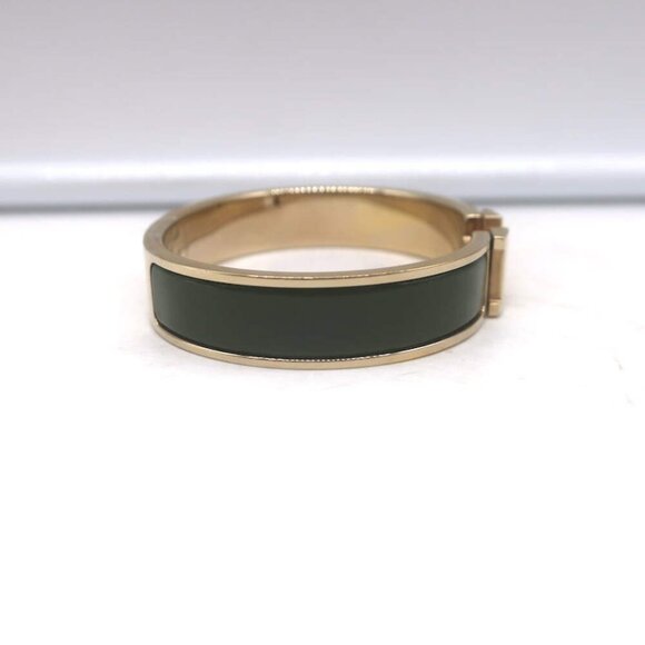 Hermes Clic H PM Bracelet Forest Green Enamel & Gold - Picture 4 of 7